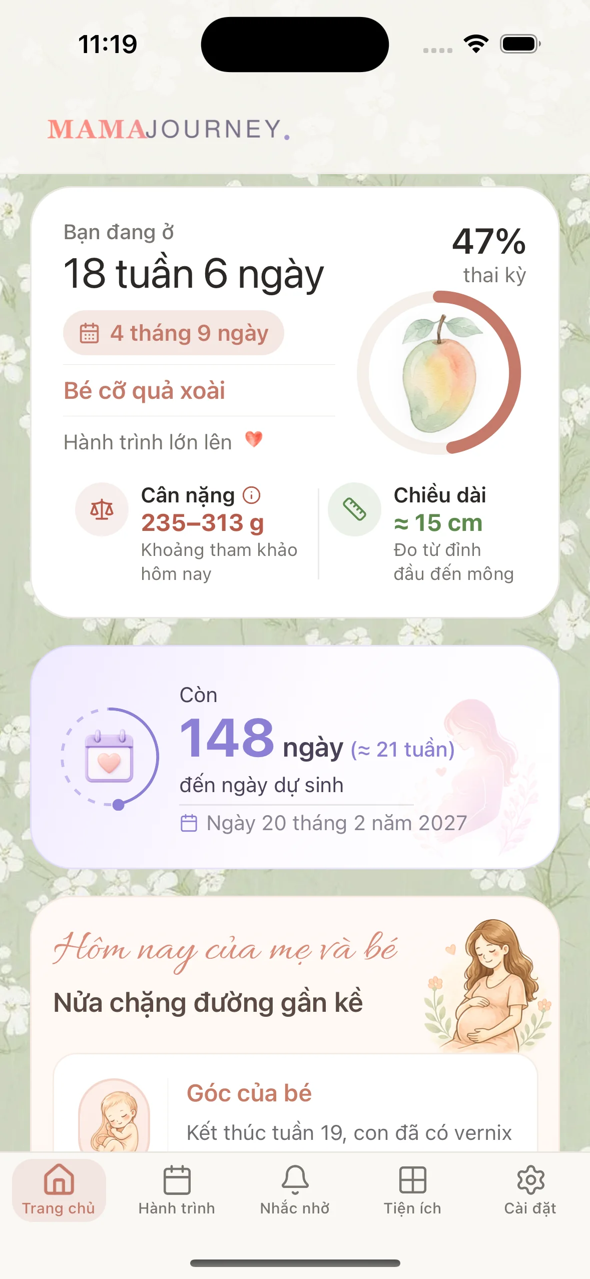 Mama Journey – màn hình Trang chủ