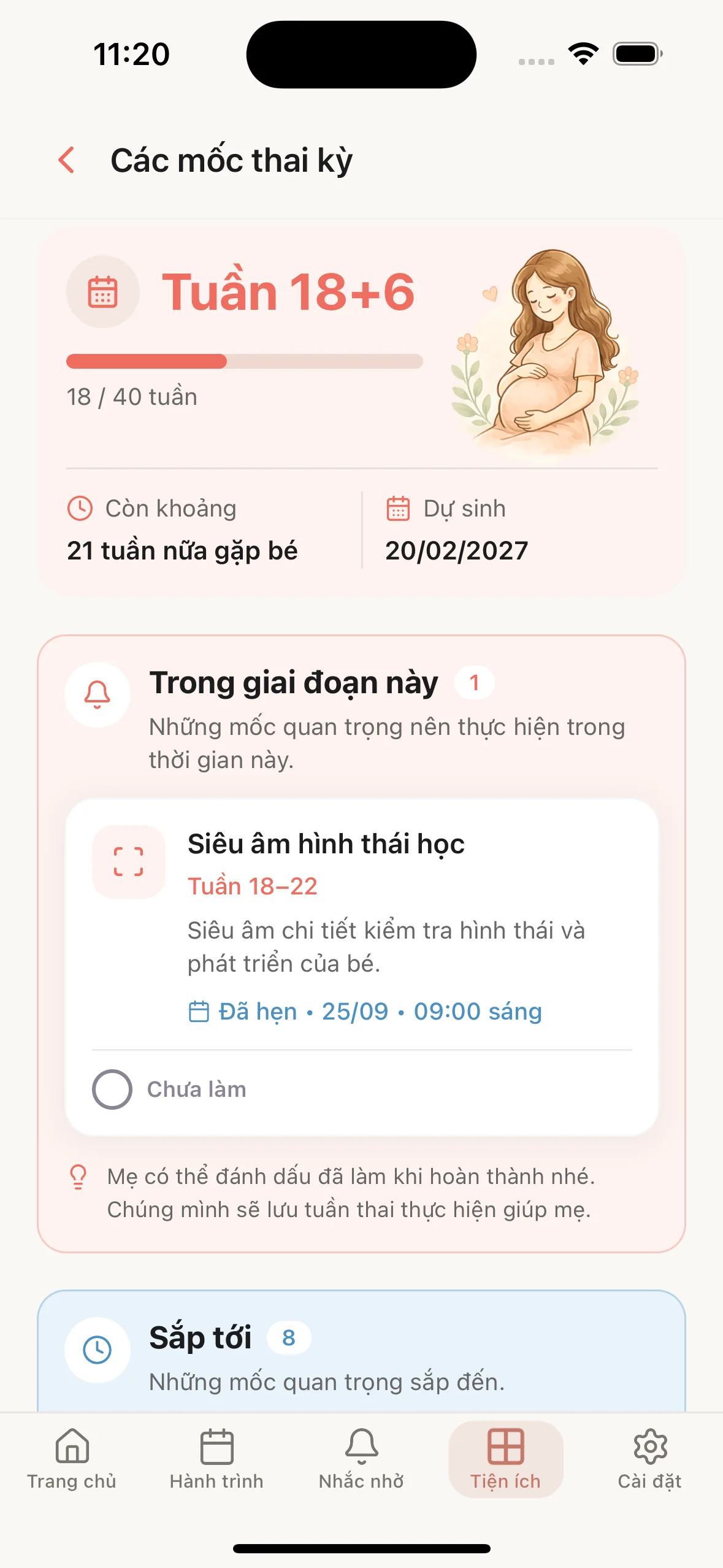 Mama Journey – các mốc thai kỳ