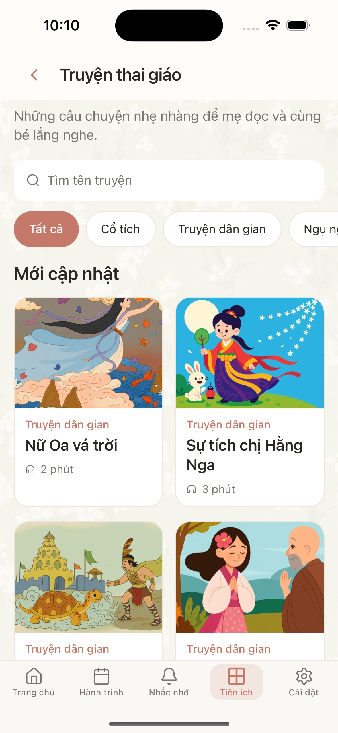 Mama Journey – màn hình Truyện thai giáo